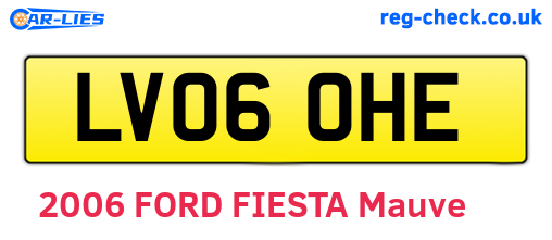 LV06OHE are the vehicle registration plates.