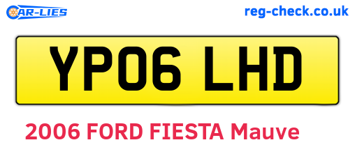 YP06LHD are the vehicle registration plates.