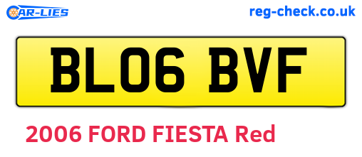 BL06BVF are the vehicle registration plates.