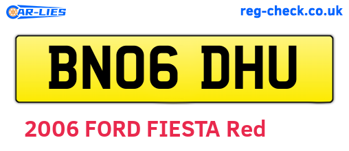 BN06DHU are the vehicle registration plates.