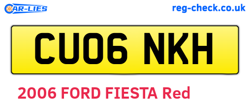 CU06NKH are the vehicle registration plates.