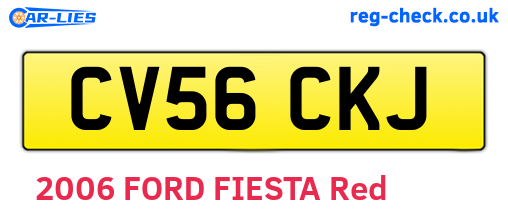 CV56CKJ are the vehicle registration plates.