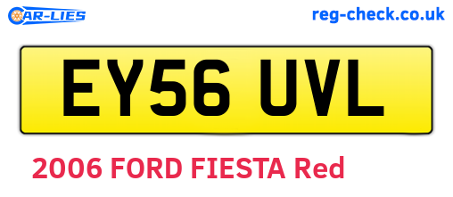EY56UVL are the vehicle registration plates.