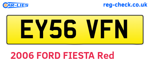 EY56VFN are the vehicle registration plates.