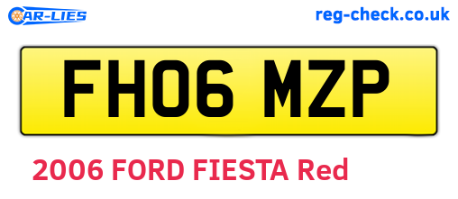 FH06MZP are the vehicle registration plates.