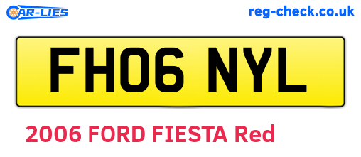 FH06NYL are the vehicle registration plates.