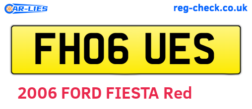 FH06UES are the vehicle registration plates.