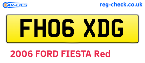 FH06XDG are the vehicle registration plates.