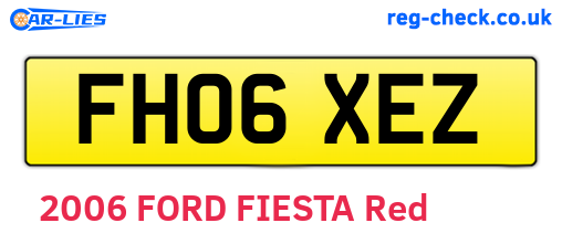 FH06XEZ are the vehicle registration plates.