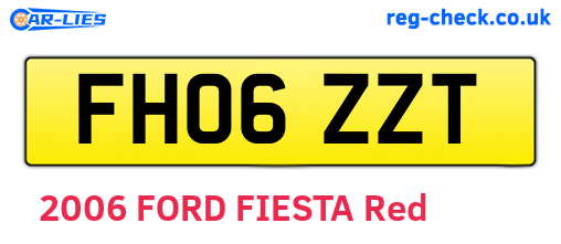 FH06ZZT are the vehicle registration plates.