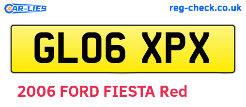 GL06XPX are the vehicle registration plates.
