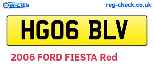 HG06BLV are the vehicle registration plates.