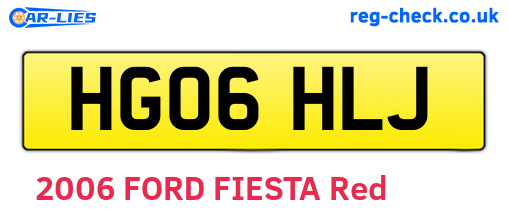 HG06HLJ are the vehicle registration plates.
