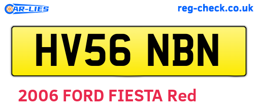 HV56NBN are the vehicle registration plates.