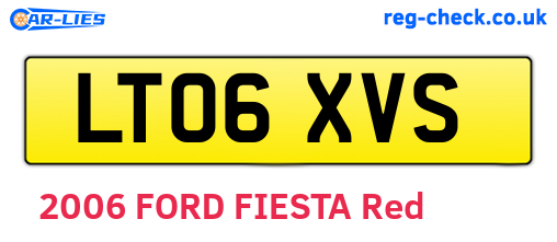 LT06XVS are the vehicle registration plates.