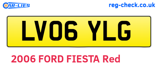 LV06YLG are the vehicle registration plates.
