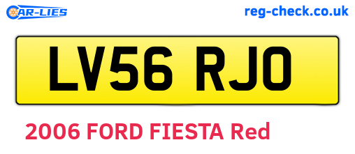 LV56RJO are the vehicle registration plates.