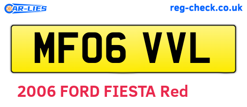 MF06VVL are the vehicle registration plates.