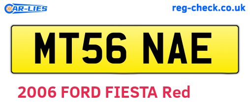 MT56NAE are the vehicle registration plates.