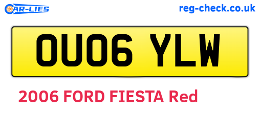 OU06YLW are the vehicle registration plates.