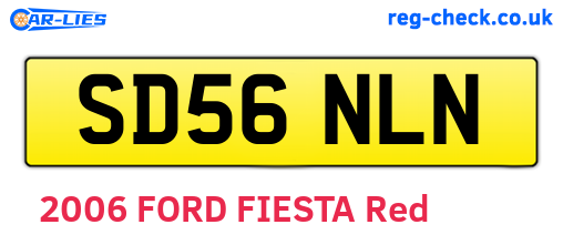SD56NLN are the vehicle registration plates.