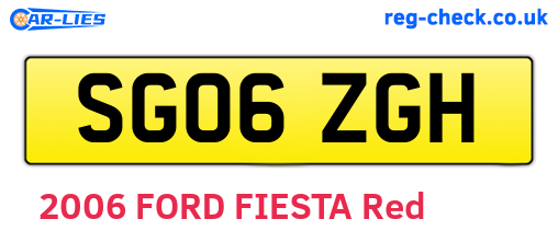 SG06ZGH are the vehicle registration plates.