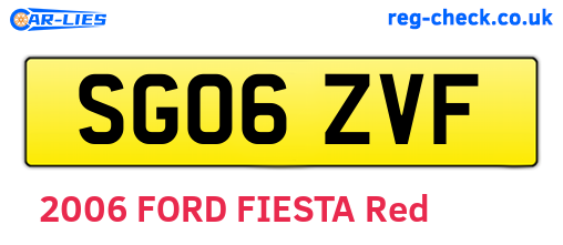SG06ZVF are the vehicle registration plates.