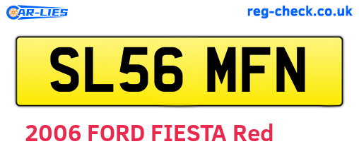 SL56MFN are the vehicle registration plates.