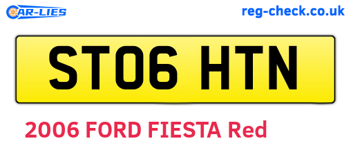 ST06HTN are the vehicle registration plates.