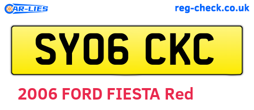 SY06CKC are the vehicle registration plates.