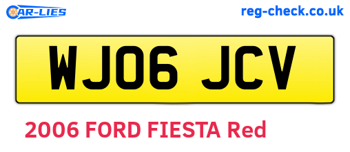 WJ06JCV are the vehicle registration plates.