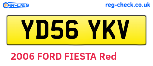 YD56YKV are the vehicle registration plates.