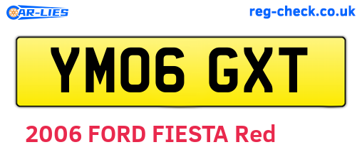 YM06GXT are the vehicle registration plates.