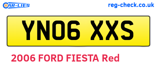 YN06XXS are the vehicle registration plates.