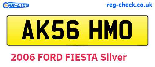 AK56HMO are the vehicle registration plates.