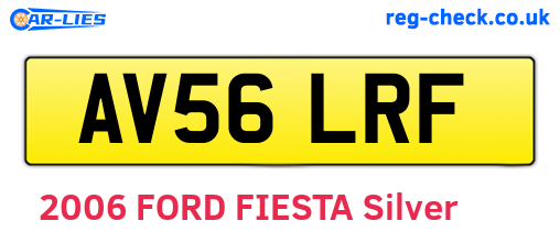 AV56LRF are the vehicle registration plates.