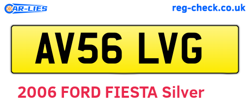 AV56LVG are the vehicle registration plates.