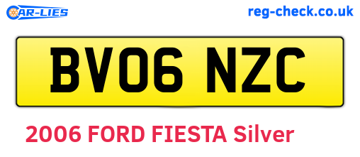 BV06NZC are the vehicle registration plates.