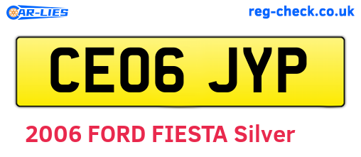 CE06JYP are the vehicle registration plates.