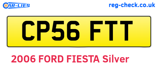 CP56FTT are the vehicle registration plates.