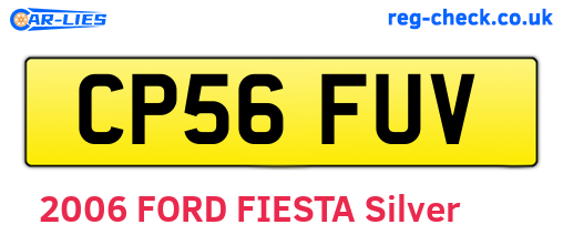 CP56FUV are the vehicle registration plates.