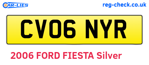 CV06NYR are the vehicle registration plates.