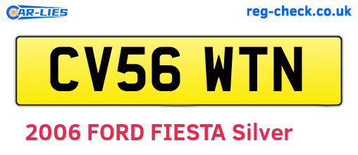 CV56WTN are the vehicle registration plates.