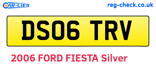 DS06TRV are the vehicle registration plates.