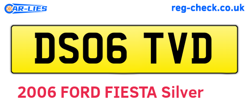 DS06TVD are the vehicle registration plates.