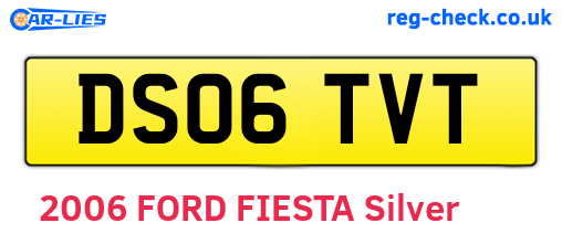 DS06TVT are the vehicle registration plates.