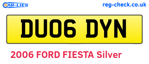 DU06DYN are the vehicle registration plates.