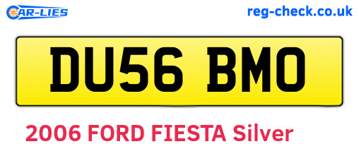 DU56BMO are the vehicle registration plates.