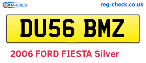 DU56BMZ are the vehicle registration plates.