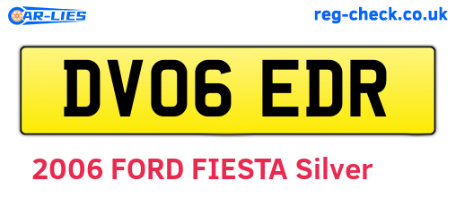 DV06EDR are the vehicle registration plates.